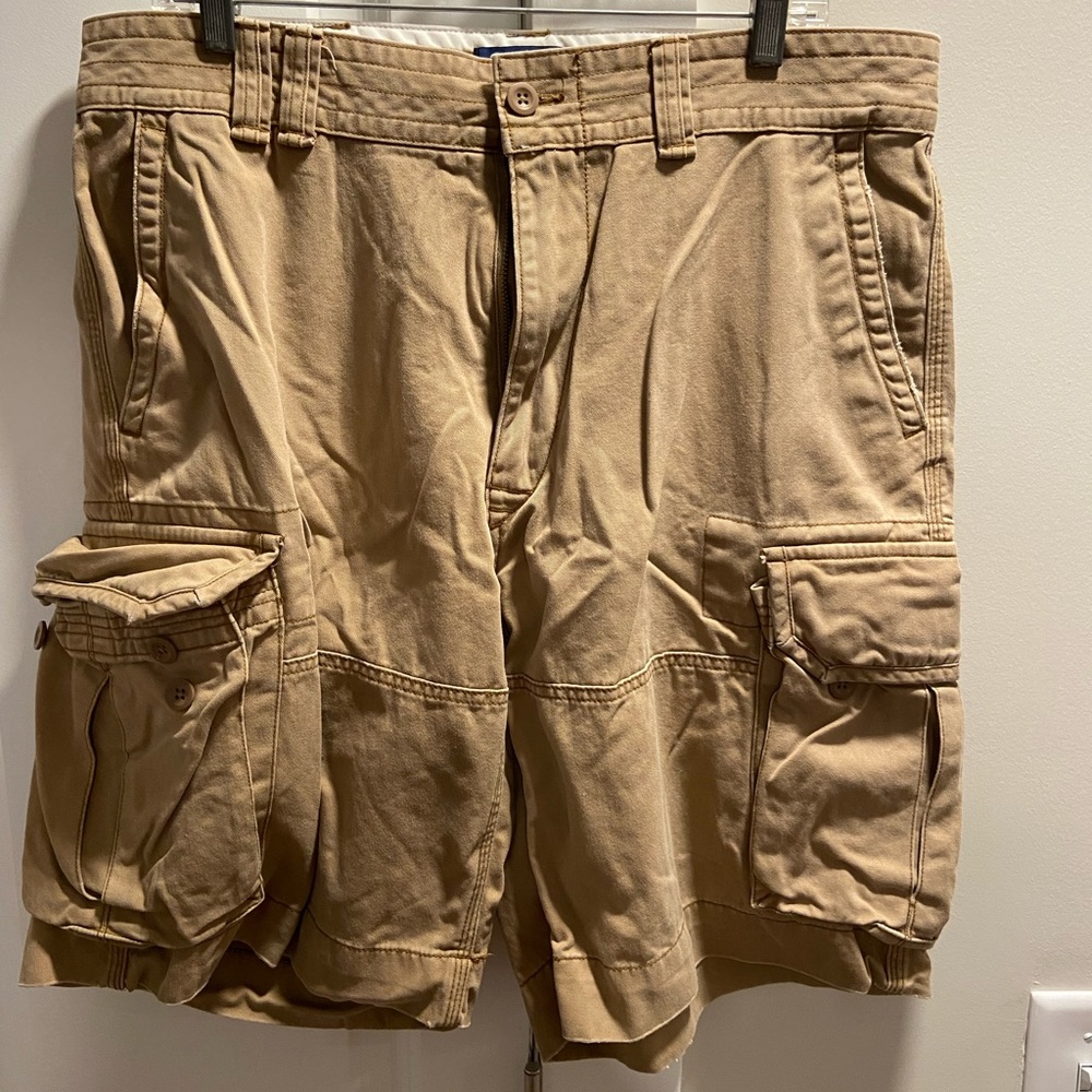 Ralph Lauren Polo Cargo Chinos Sz 35 Great Shape! 9”Inseam